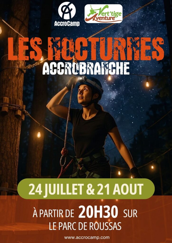 Soirées nocturnes accrobranche Montélimar